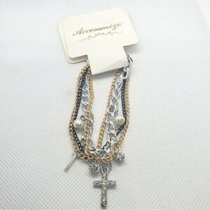 NWT Accessorize Cross Bracelet